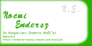 noemi endersz business card